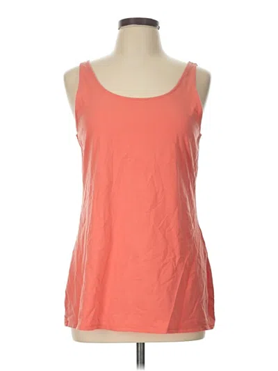 Pre-owned Jjill Tank Top Orange Strapless Neckline Tops