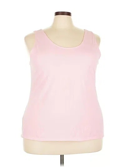 Pre-owned Jjill Tank Top Pink Halter Neckline Tops