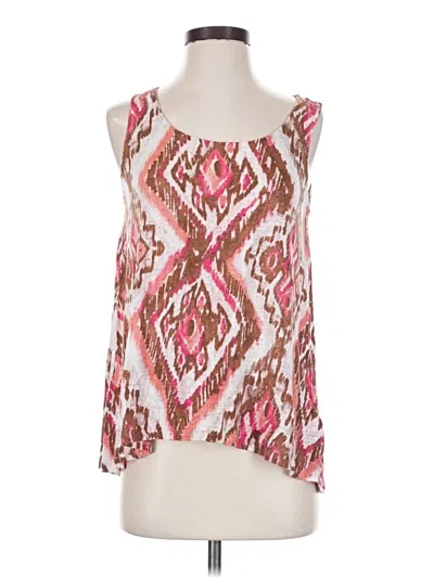 Pre-owned Jjill Tank Top Pink Halter Neckline Tops