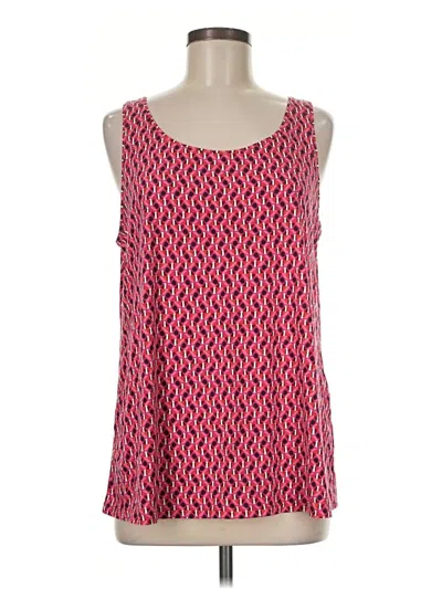 Pre-owned Jjill Tank Top Pink Square Neckline Tops