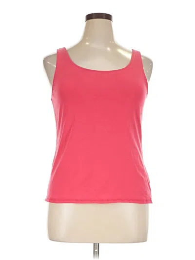 Pre-owned Jjill Tank Top Pink Strapless Neckline Tops