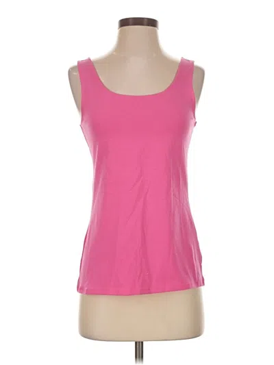 Pre-owned Jjill Tank Top Pink Strapless Neckline Tops
