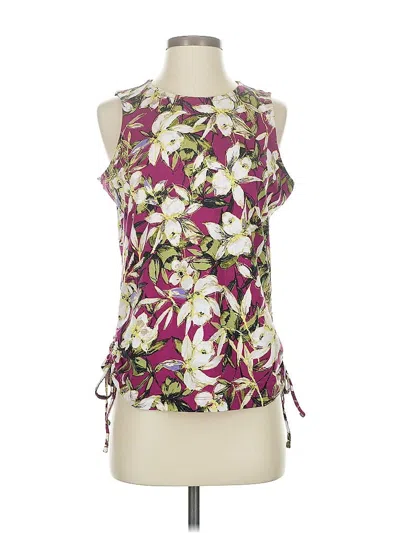 Pre-owned Jjill Tank Top Purple Halter Neckline Tops