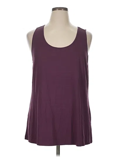 Pre-owned Jjill Tank Top Purple Halter Neckline Tops