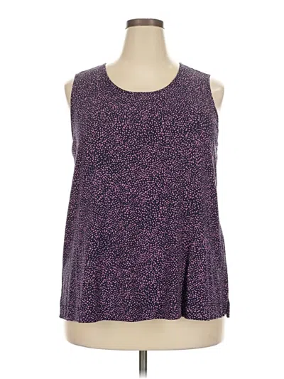 Pre-owned Jjill Tank Top Purple Halter Neckline Tops