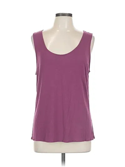 Pre-owned Jjill Tank Top Purple Scoop Neck Tops
