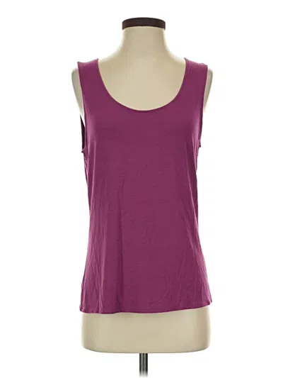 Pre-owned Jjill Tank Top Purple Strapless Neckline Tops