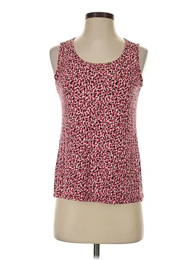 Pre-owned Jjill Tank Top Red Square Neckline Tops