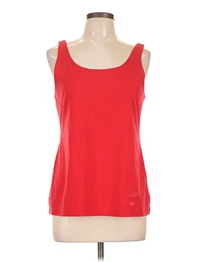 Pre-owned Jjill Tank Top Red Strapless Neckline Tops