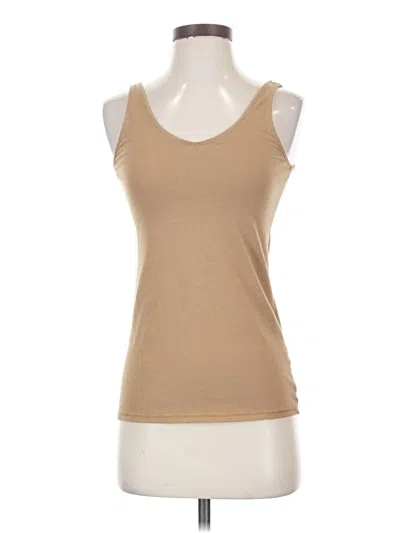 Pre-owned Jjill Tank Top Tan Halter Neckline Tops