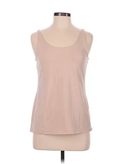 Pre-owned Jjill Tank Top Tan Strapless Neckline Tops