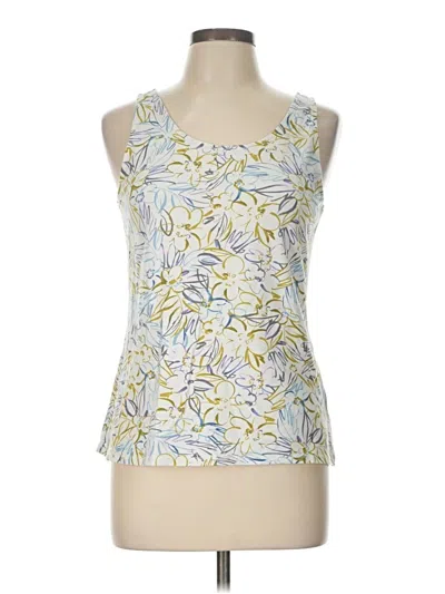 Pre-owned Jjill Tank Top Yellow Halter Neckline Tops