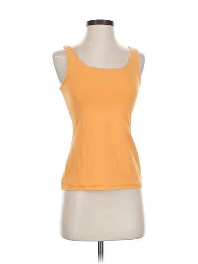 Pre-owned Jjill Tank Top Yellow Scoop Neck Tops