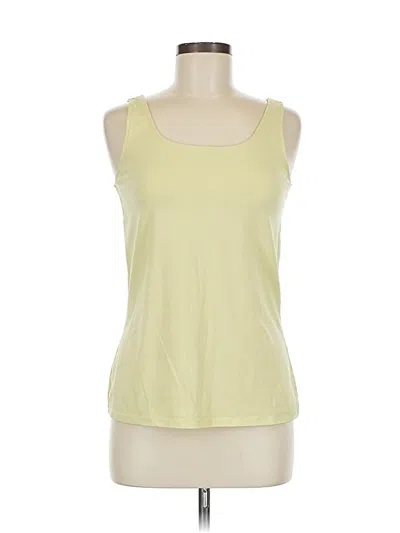 Pre-owned Jjill Tank Top Yellow Strapless Neckline Tops