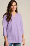 Jjill J.jill Terry-slub Tunic In Lavender
