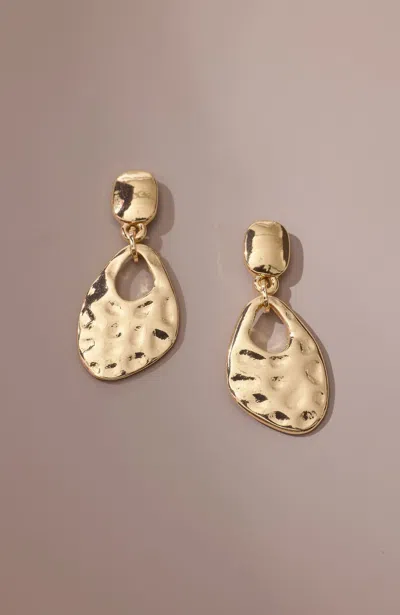 Jjill J.jill Textured Metal Earrings In Gold