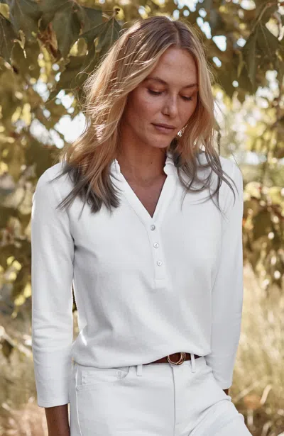 Jjill Textured Polo In White