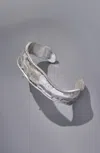 Jjill Textured Silvertone Bangle In Silvertone