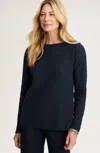 Jjill J.jill Textured-stitch Pullover Sweater In Blue