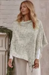 Jjill J.jill Textured Tweed Poncho In Marble Multi