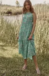 Jjill J.jill Tiered Maxi Dress In Light Oceanside Lovely Paisley Border