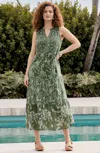 Jjill J.jill Tiered Printed Maxi Dress