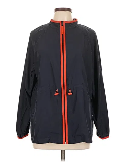 Pre-owned Jjill Track Jacket In Blue