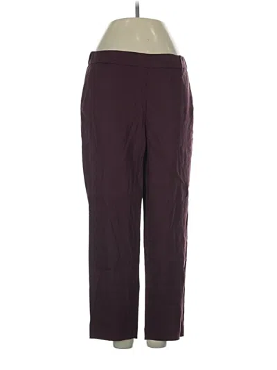 Pre-owned Jjill Track Pants In Burgundy