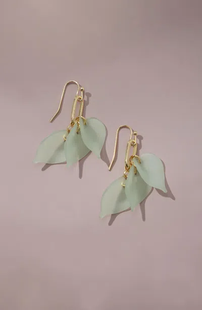Jjill J.jill Translucent Petal Earrings In Green