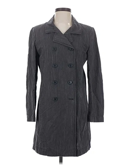 Pre-owned Jjill Trenchcoat In Gray