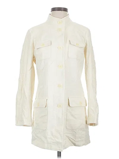 Pre-owned Jjill Trenchcoat In Ivory