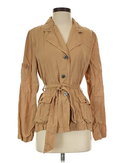 Pre-owned Jjill Trenchcoat In Tan