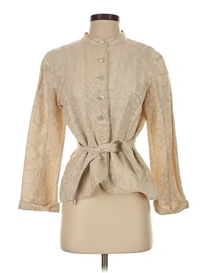 Pre-owned Jjill Trenchcoat In Tan