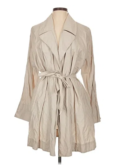 Pre-owned Jjill Trenchcoat In Tan