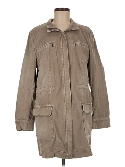 Pre-owned Jjill Trenchcoat In Tan