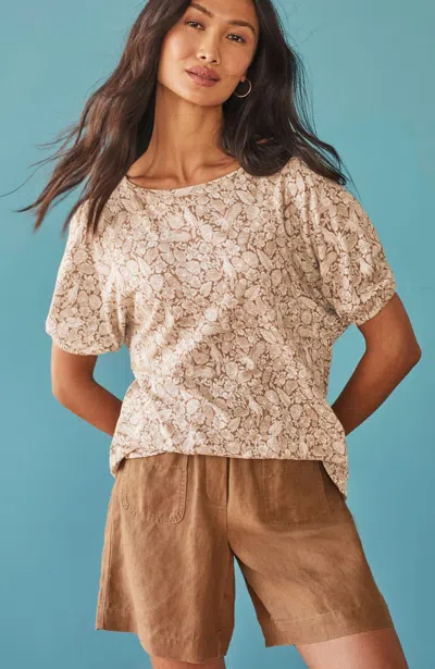 Jjill J.jill Tropical Birds Top In Branch Tropical Birds