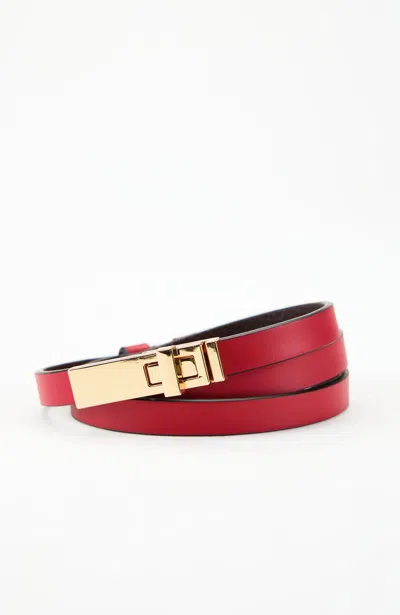 Jjill Turn-lock Belt In Crimson