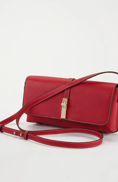 Jjill Turn-lock Crossbody In Crimson