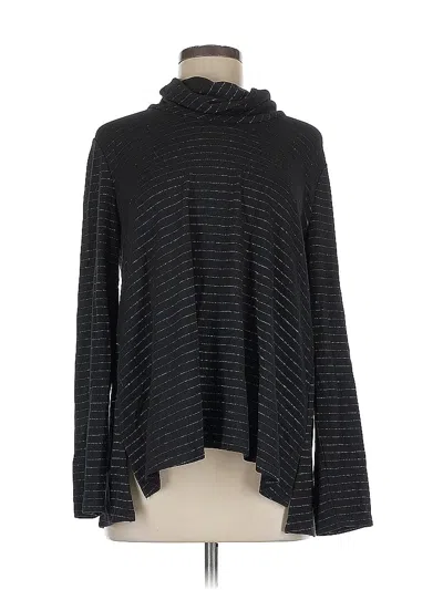 Pre-owned Jjill Turtleneck Sweater In Black