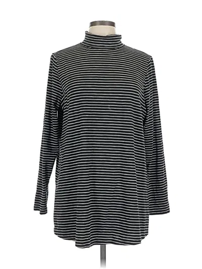 Pre-owned Jjill Turtleneck Sweater In Black