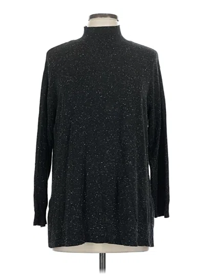 Pre-owned Jjill Turtleneck Sweater In Black