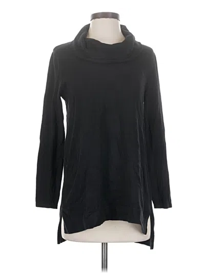 Pre-owned Jjill Turtleneck Sweater In Black