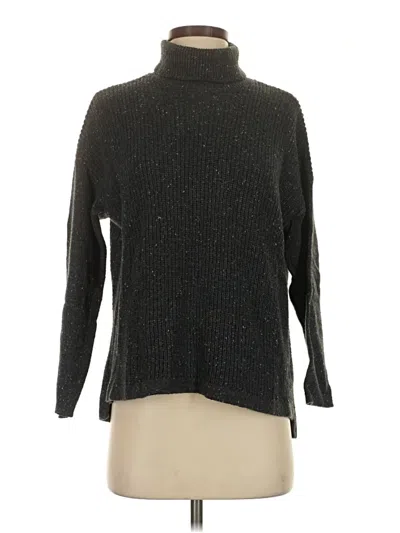 Pre-owned Jjill Turtleneck Sweater In Black