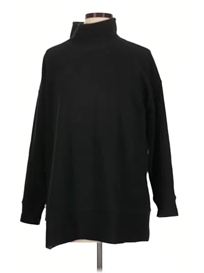 Pre-owned Jjill Turtleneck Sweater In Black