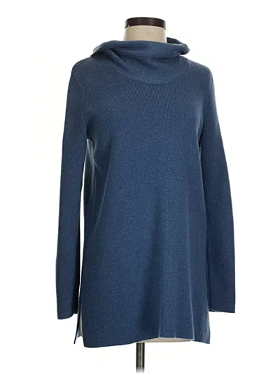 Pre-owned Jjill Turtleneck Sweater In Blue