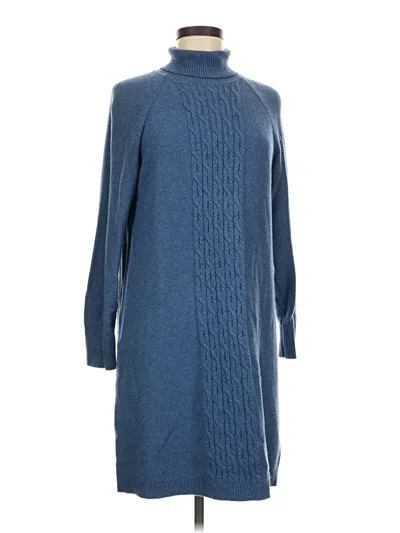 Pre-owned Jjill Turtleneck Sweater In Blue