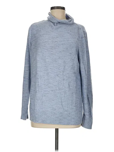 Pre-owned Jjill Turtleneck Sweater In Blue