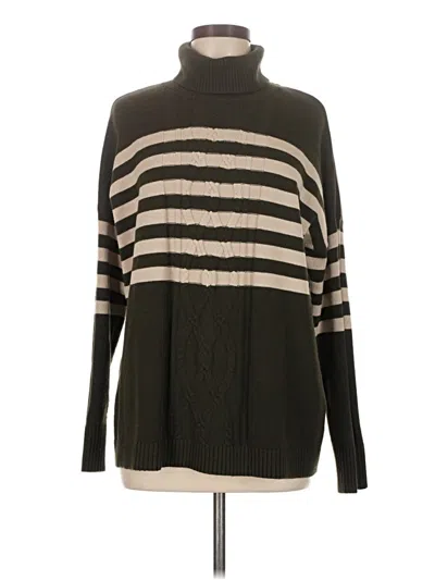 Pre-owned Jjill Turtleneck Sweater In Brown