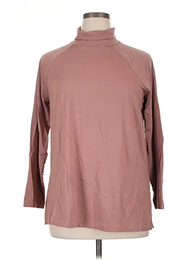 Pre-owned Jjill Turtleneck Sweater In Brown