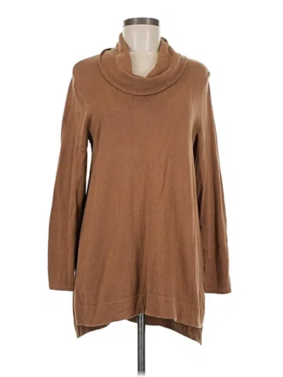 Pre-owned Jjill Turtleneck Sweater In Brown